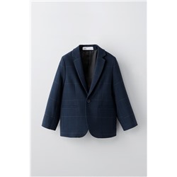 CHECKED SUIT BLAZER