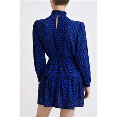 Vestido corto cinturón psicodelia