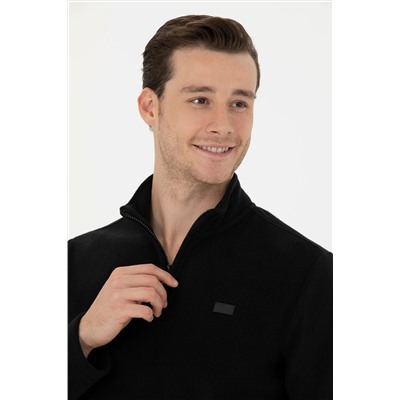 Erkek Siyah Sweatshirt