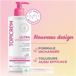 Topicrem Ultra-Hydratant - Lait Corps - LOT de 2x500mlLot  × 2