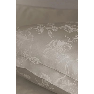 Avril King Size Baskılı - 300TC Saten Nevresim Takımı - Taş