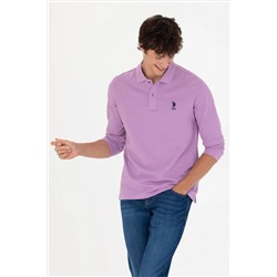 Erkek Lila Basic Sweatshirt