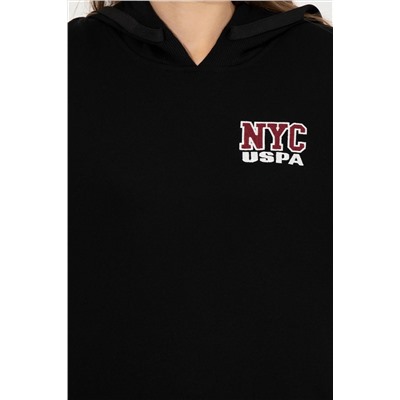 Kadın Siyah Kapüşonlu Sweatshirt