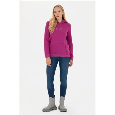 Kadın Menekşe Basic Sweatshirt