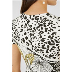 Vestido corto pichi animal print