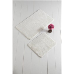 Chilai Home Colors Of Oval 2 Lı Set Ekru Banyo Halısı Yıkanabilir, Kaymaz Taban 8694545034341