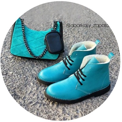 Ab.Zapatos 4619/2 turquesa+AB.Z · Pelle · 21-19 (370)