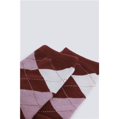 Calcetín largo rombos
