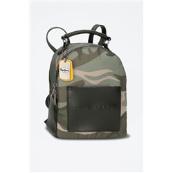 Mochila Nicole Caqui y negro