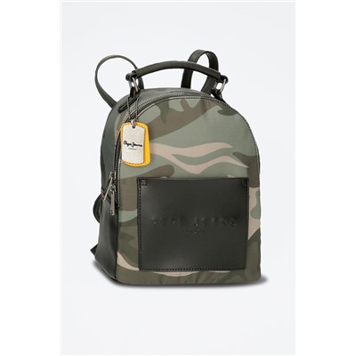 Mochila Nicole Caqui y negro