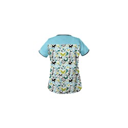 UA Flutter Flattery Black Scrub Top