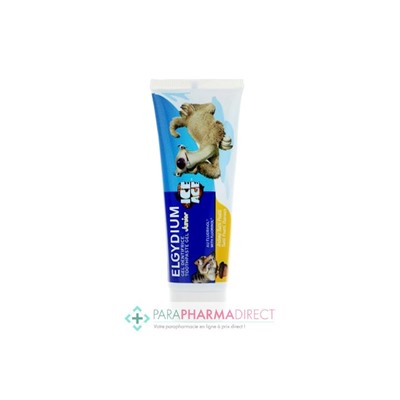 Elgydium Junior Gel Dentifrice 7/12 Ans L'Âge de Glace Arôme Tutti Frutti 50ml