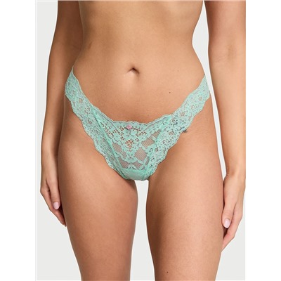 Lace-Trim Brazilian Panty