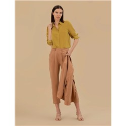 Yeşil Comfort Fit Uzun Kollu Gömlek
