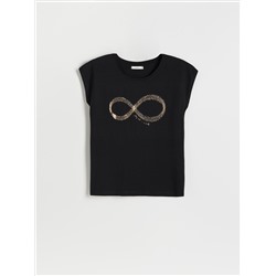 T-Shirt im Kimono-Stil mit Druck