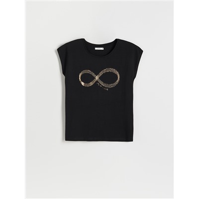 T-Shirt im Kimono-Stil mit Druck