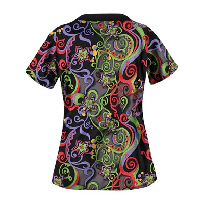 UA Imperial Garden Granite Print Scrub Top