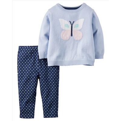2-Piece Little Sweater Set