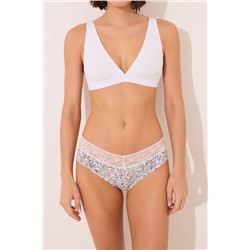 Braga ancha print blanco