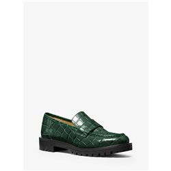 MICHAEL MICHAEL KORS Holland Crocodile Embossed Leather Loafer