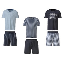 LIVERGY® Pyjama aus reiner Baumwolle