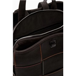 Mochila trenzada efecto piel mini