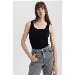 Defacto Slim Fit Yuvarlak Yaka Fitilli Kaşkorse Atlet TYC00803821883