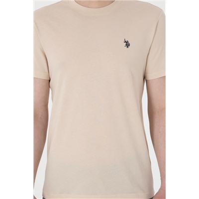 Erkek Regular Fit Bisiklet Yaka Taş Basic Tişört