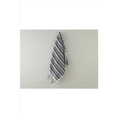 English Home Endi Line Pamuklu İpliği Boyalı Yüz Havlusu 50x80 Cm Siyah-açık Bej 10040687