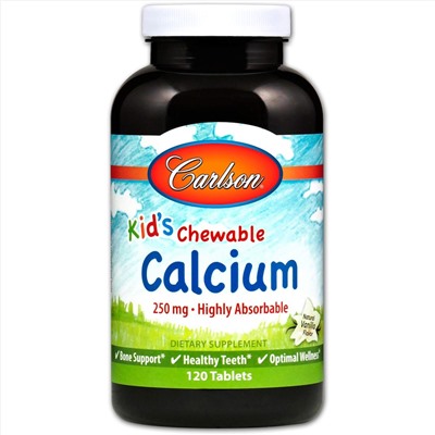 Calcium 250mg 60 tablet для детей