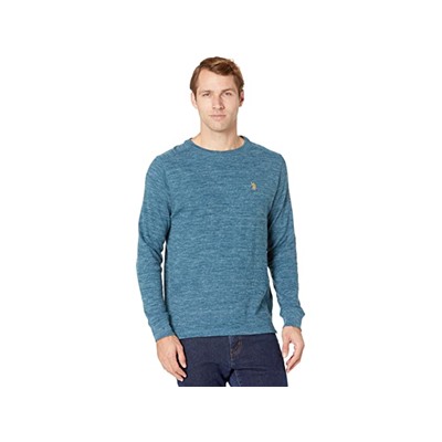 U.S. POLO ASSN. Long Sleeve Space Dye Crew