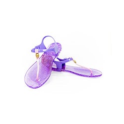 Сандалии Skull в фиолетовой гамме от  Zhoelala  / Zhoelala Skull violet