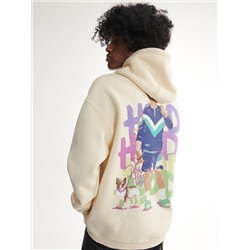 Hoodie mit künstlerischem Druck