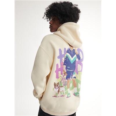 Hoodie mit künstlerischem Druck