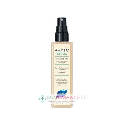 Phyto Détox Spray Rafraîchissant Anti-Odeur Cuir Chevelu & Cheveux Pollués 150ml