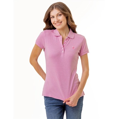 SOLID INTERLOCK HEATHER POLO SHIRT