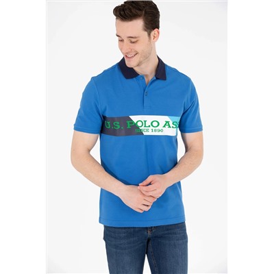 Erkek Saks Polo Yaka Tişört
