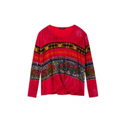 Camiseta cenefas flores