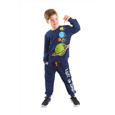 Mushi Gezegenler Lacivert Erkek Çocuk Eşofman Takım MS-22S1-050