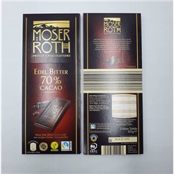 Шоколад 70% какао MoserRoth