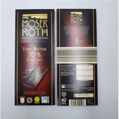 Шоколад 70% какао MoserRoth