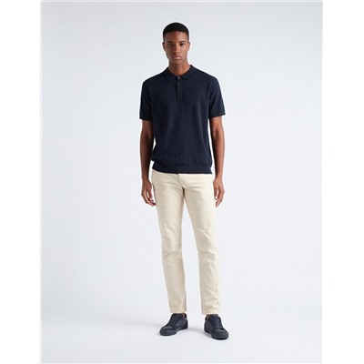 Slim Fit Chino Trousers, Men, Beige