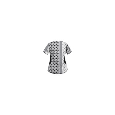 UA Retro Rhapsody White Scrub Top