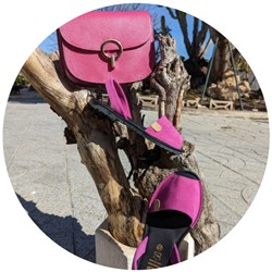 Ab. Zapatos 3106-8 magenta+Pelle Djuli FUXIA