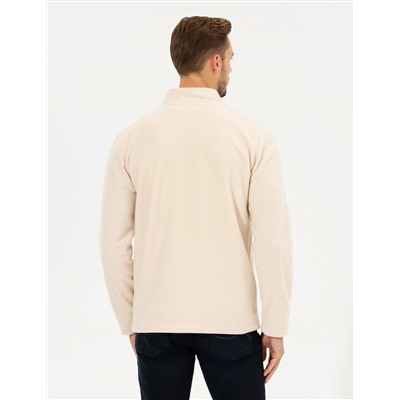 Bej Regular Fit Polar Hırka