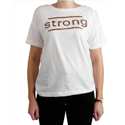 Damen T-Shirt mit Glitzer-Print