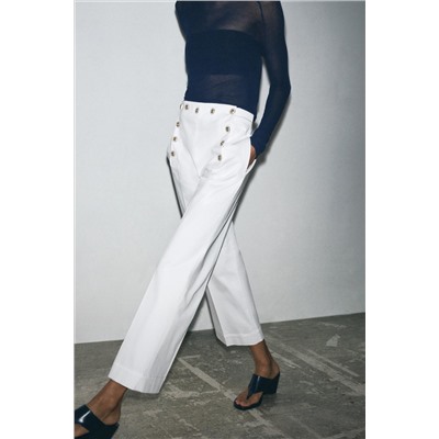 ZW COLLECTION BUTTON TROUSERS
