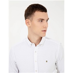 Haki Slim Fit Uzun Kollu Gömlek