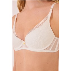 GORGEOUS Sujetador push up bustier marfil