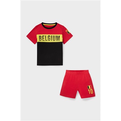 Shorty-Pyjama - Bio-Baumwolle - 2 teilig